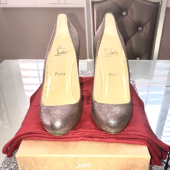Christian Louboutin Neofilo Glitter Pumps - Picture 3 of 8